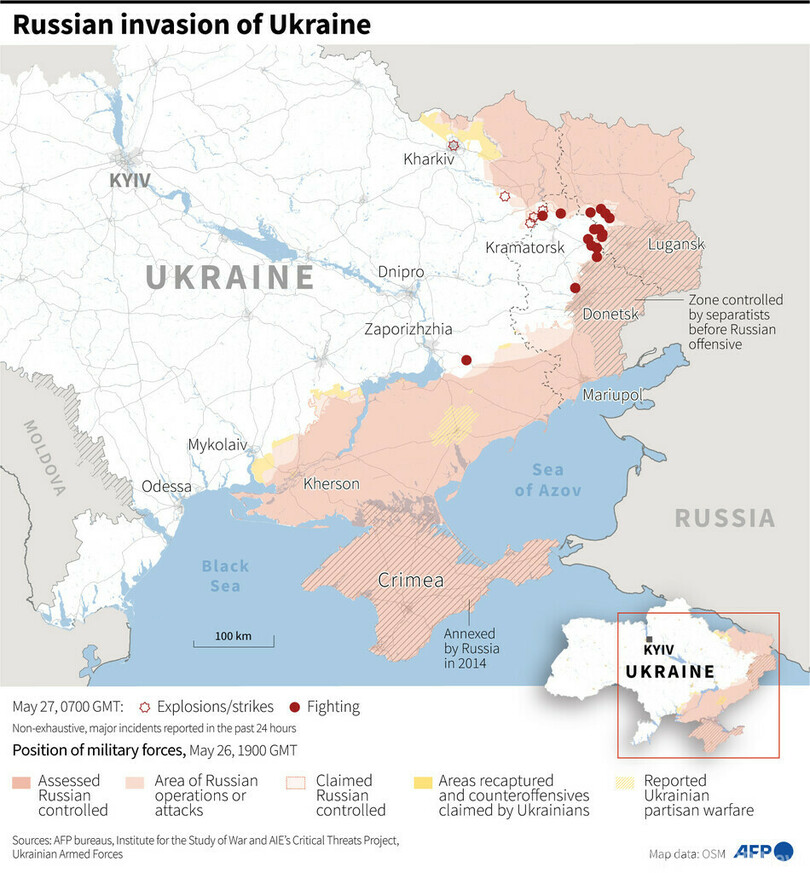 親ロシア派勢力、「東部リマンを制圧」 ウクライナ