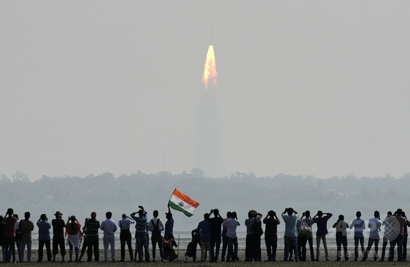 インド、人工衛星104基を一度に打ち上げ 史上最多記録