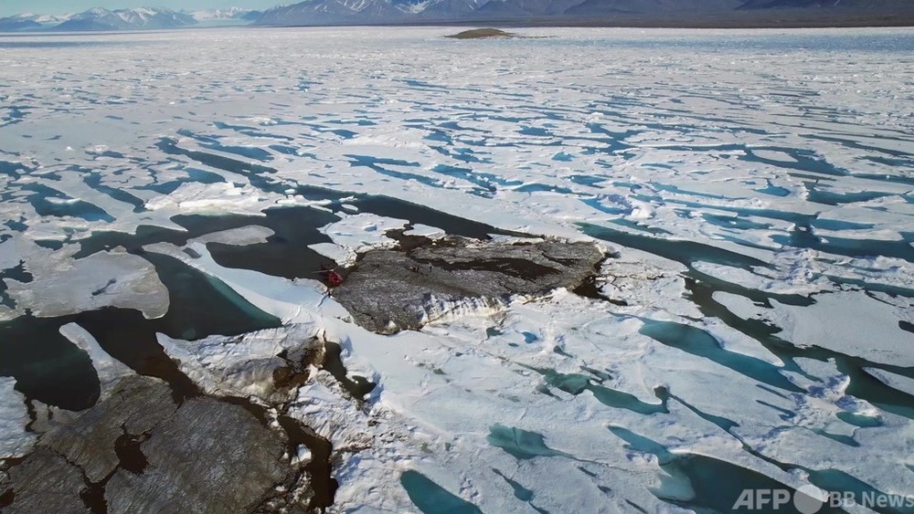 動画：グリーンランドで世界最北端の島発見 「短命の小島」の可能性も