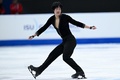 23-24フィギュアスケートグランプリ（GP）ファイナル、男子シングル・ショートプログラム（SP）。演技に臨むアダム・シャオイムファ（2023年12月7日撮影）。(c)WANG Zhao / AFP