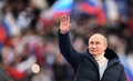 ロシア首都モスクワのルジニキ・スタジアムで開かれた集会に出席したウラジーミル・プーチン大統領（2022年3月18日撮影）。(c)Ramil SITDIKOV / POOL / AFP