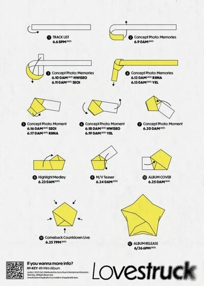 H1-KEY、「Lovestruck」プロモーションカレンダー公開