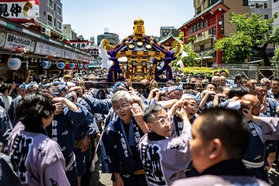 Annual Sanja Matsuri festival in Asakusa, Tokyo