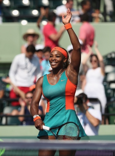 セレーナがバンダウェイに快勝、準々決勝進出 ソニー・オープン