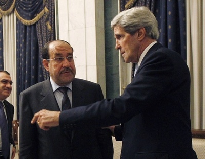 ケリー米長官がイラク電撃訪問「イランのシリア支援に手を貸すな」