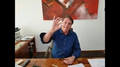 動画：ブラジル大統領、コロナ陽性と発表 薬服用の様子をFBにも投稿