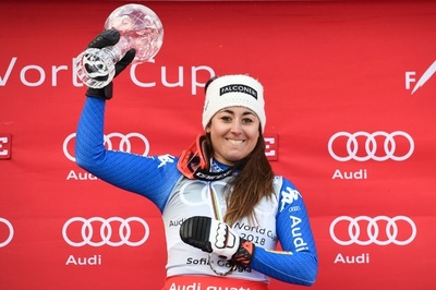 ゴッジアが女子滑降で種目別優勝、ボン82勝目 アルペンW杯