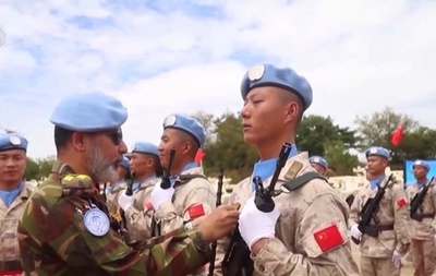 中国の国連平和維持部隊700人 国連「平和栄誉勲章」を受賞