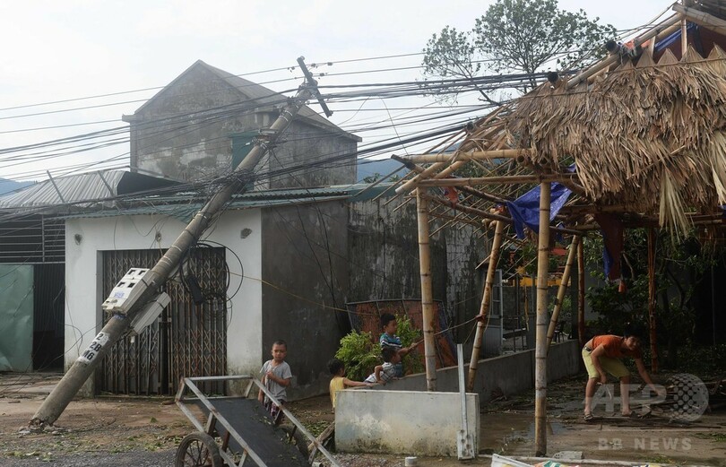 台風19号上陸のベトナム、3人死亡