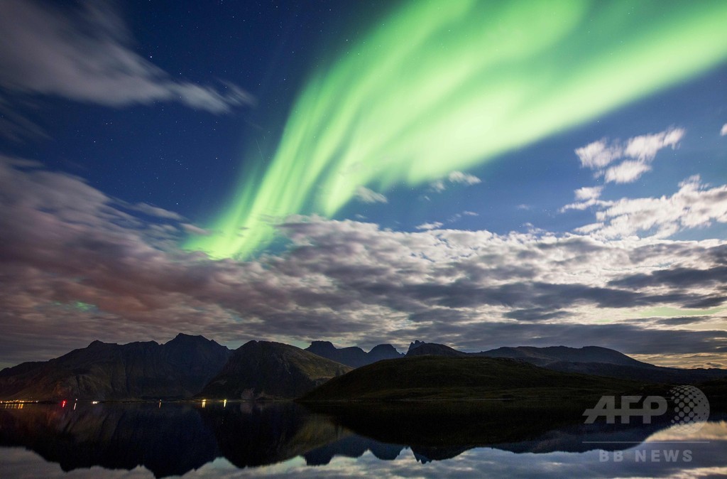 空を彩るオーロラ ノルウェー 写真9枚 国際ニュース Afpbb News