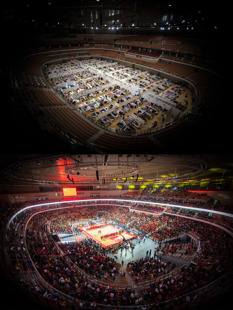 武漢体育センターでバスケの慈善試合開催 湖北省 写真5枚 国際ニュース:AFPBB News