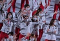 国立競技場で開催された東京五輪の開会式で、入場行進する日本選手団（2021年7月23日撮影）。(c)Ben STANSALL / AFP