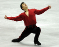 世界フィギュアスケート国別対抗戦2012（World Team Trophy Figure Skating Championship 2012）が20日、東京で2日目が行われ、男子シングル・フリースケーティング（FS）で高橋大輔（Daisuke Takahashi）が合計276.72を記録し、日本は総合首位をキープした。

合計260.46点で2位に入ったカナダのパトリック・チャン（Patrick Chan、2012年4月20日撮影）。(c)AFP/TOSHIFUMI KITAMURA