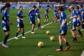 サッカー女子の国際親善大会、シービリーブス・カップのカナダ戦へ向けて調整する日本の選手（2023年2月21日撮影）。(c)Patrick T. Fallon / AFP