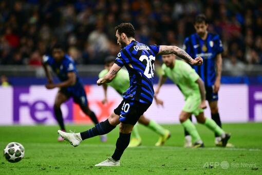 インテル、バルサとの死闘制しCL決勝へ フラッテージが決勝弾 写真11枚