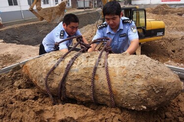 旧日本軍の不発弾見つかる、中国・河南省 写真9枚 国際ニュース：AFPBB