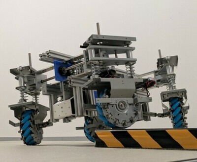 段差に強い全方向搬送ロボットを開発