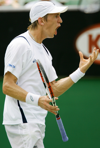＜テニス 07全豪オープン＞男子シングルス、ニエミネン チェラに敗れて2回戦敗退 - オーストラリア