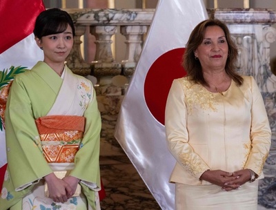 佳子さま、ペルー大統領を表敬訪問 日系人とも面会