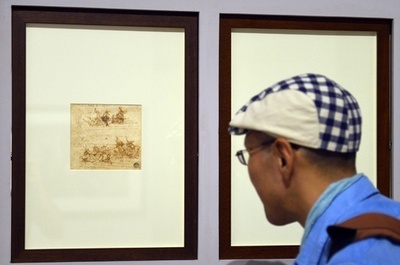 ダビンチの内面世界が分かる日記スケッチの展覧会、伊ベネチア　