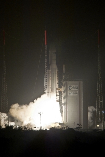 欧州補給機2号機、打ち上げ成功 ISSに物資を運ぶ