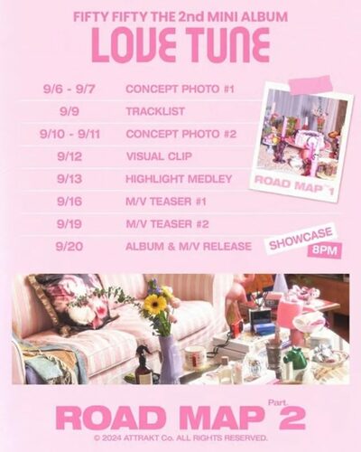 FIFTY FIFTY、2ndミニアルバム「LOVE TUNE」でカムバックカウントダウン