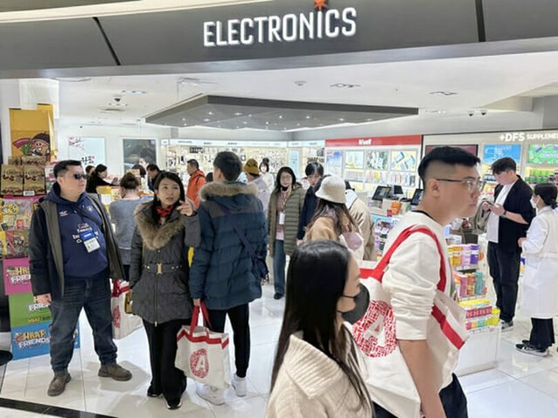 今年3月、ソウル市中区に位置するロッテ免税店明洞本店＝ロッテ免税店(c)KOREA WAVE