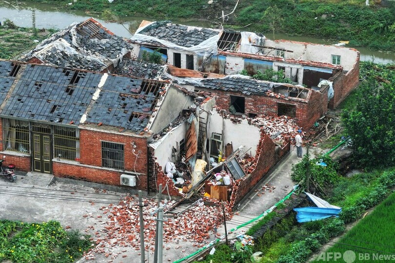 中国東部で竜巻 家屋に大きな被害