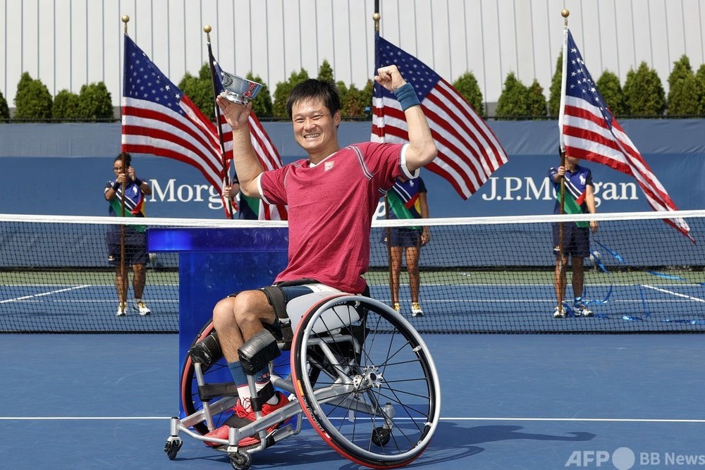 国枝慎吾が全米op制覇 上地結衣は準優勝 写真9枚 国際ニュース Afpbb News