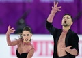 フィギュアスケート欧州選手権、アイスダンス・リズムダンス（RD）。演技に臨む英国のライラ・フィアー/ルイス・ギブソン組（2024年1月12日撮影）。(c)Daniel MIHAILESCU / AFP