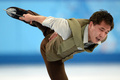 ソチ冬季五輪、フィギュアスケート男子シングル・フリースケーティング（FS）。演技に臨むアブザル・ラクムハリエフ（Abzal Rakimgaliev、2014年2月14日撮影）。(c)AFP/YURI KADOBNOV