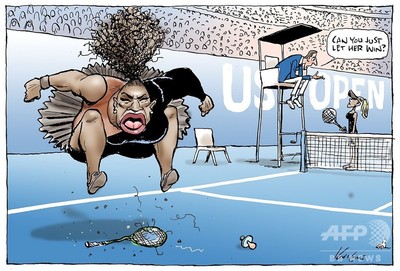 激高するセレーナの 差別的 風刺画 豪漫画家に世界中から批判の嵐 写真6枚 国際ニュース Afpbb News