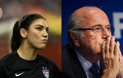 女子米代表守護神ソロ、ブラッター氏からのセクハラ告白 「お尻をつかまれた」