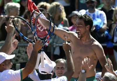 イタリアがデ杯準々決勝へ、前回王者のアルゼンチン破る