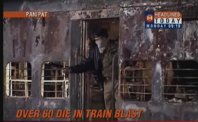 深夜の列車炎上、当局がテロと発表、死者66人に - インド