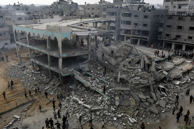 イスラエル軍のガザ攻撃、死者数が763人に 停戦中に遺体多数を発見