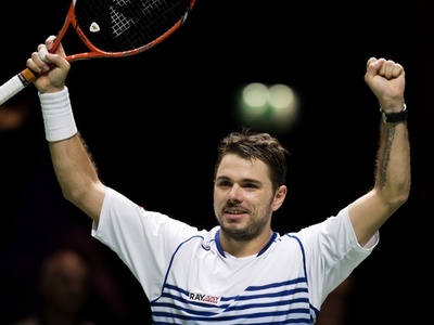 ワウリンカ、2度のタイブレーク制し決勝へ ABNアムロ世界テニストーナメント