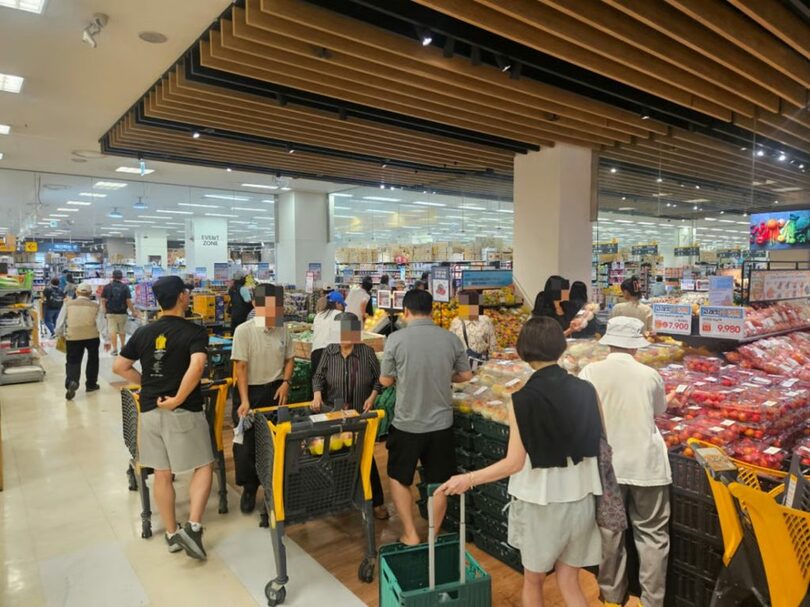 5日午前10時ごろ、ソウルのイーマート店舗(c)MONEYTODAY