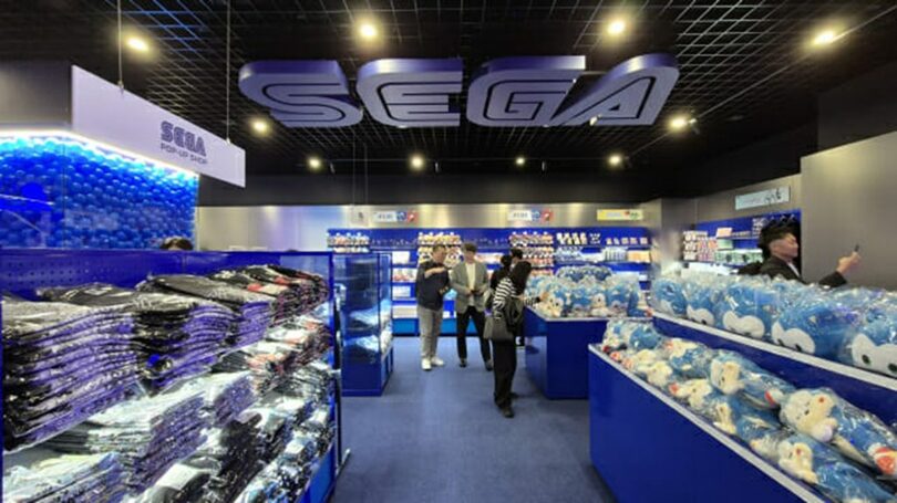 マリオアウトレット新館5階のセガポップアップストア(c)KOREA WAVE