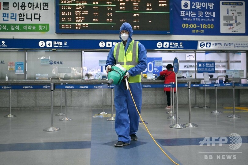 韓国、新型コロナ感染者1595人に 米韓合同軍事演習も延期