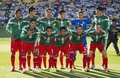 2014年サッカーW杯ブラジル大会（2014 World Cup）大陸間プレーオフ第2戦、ニュージーランド対メキシコ。試合前の写真撮影に臨むメキシコの選手（2013年11月20日撮影）。(c)AFP/MARTY MELVILLE