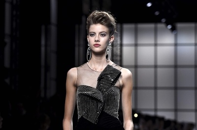 「ジョルジオ アルマーニ プリヴェ」16/17年秋冬パリ・オートクチュール