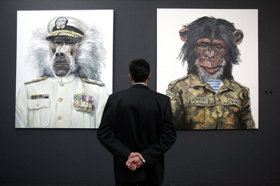 第2回モスクワ現代アート展でIliya Chichkanの作品展示 - ロシア