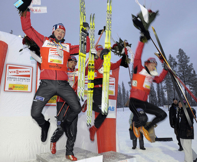 ノルウェー 開幕戦男子リレーを制す、スキーW杯距離