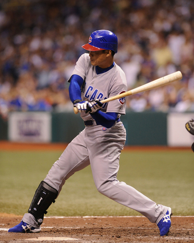 福留 レイズ戦代打で二塁打