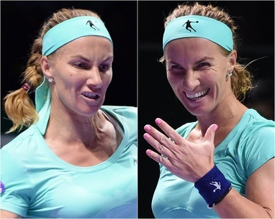 試合中に髪を切ったクズネツォワがラドワンスカ撃破 WTAツアー選手権