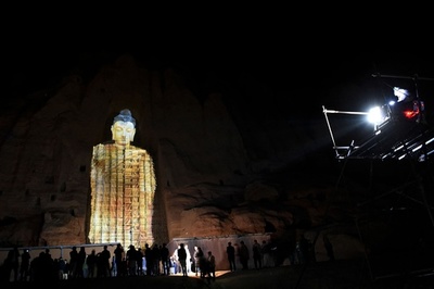 バーミヤンの仏像破壊から20年、3D映像で「復活」 アフガニスタン