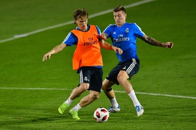 欧州王者レアル、鹿島戦へ向けて練習 クラブW杯準決勝