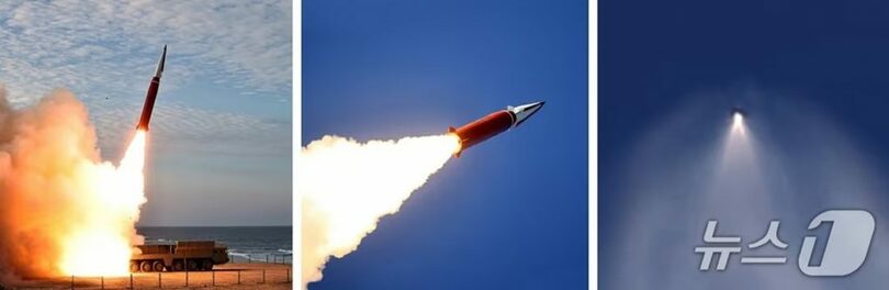 北朝鮮の「極超音速短距離弾道ミサイル」発射の様子＝労働新聞(c)news1