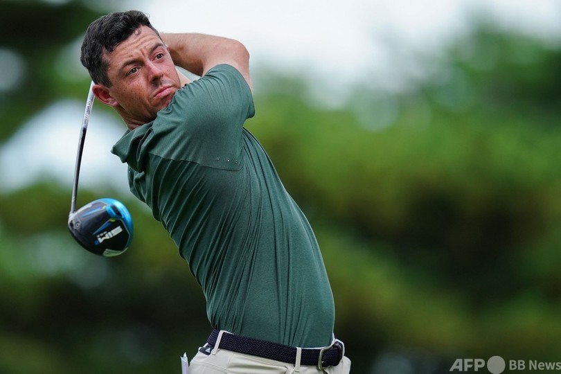 松山がスコア伸ばし暫定3位タイ浮上 五輪男子ゴルフ